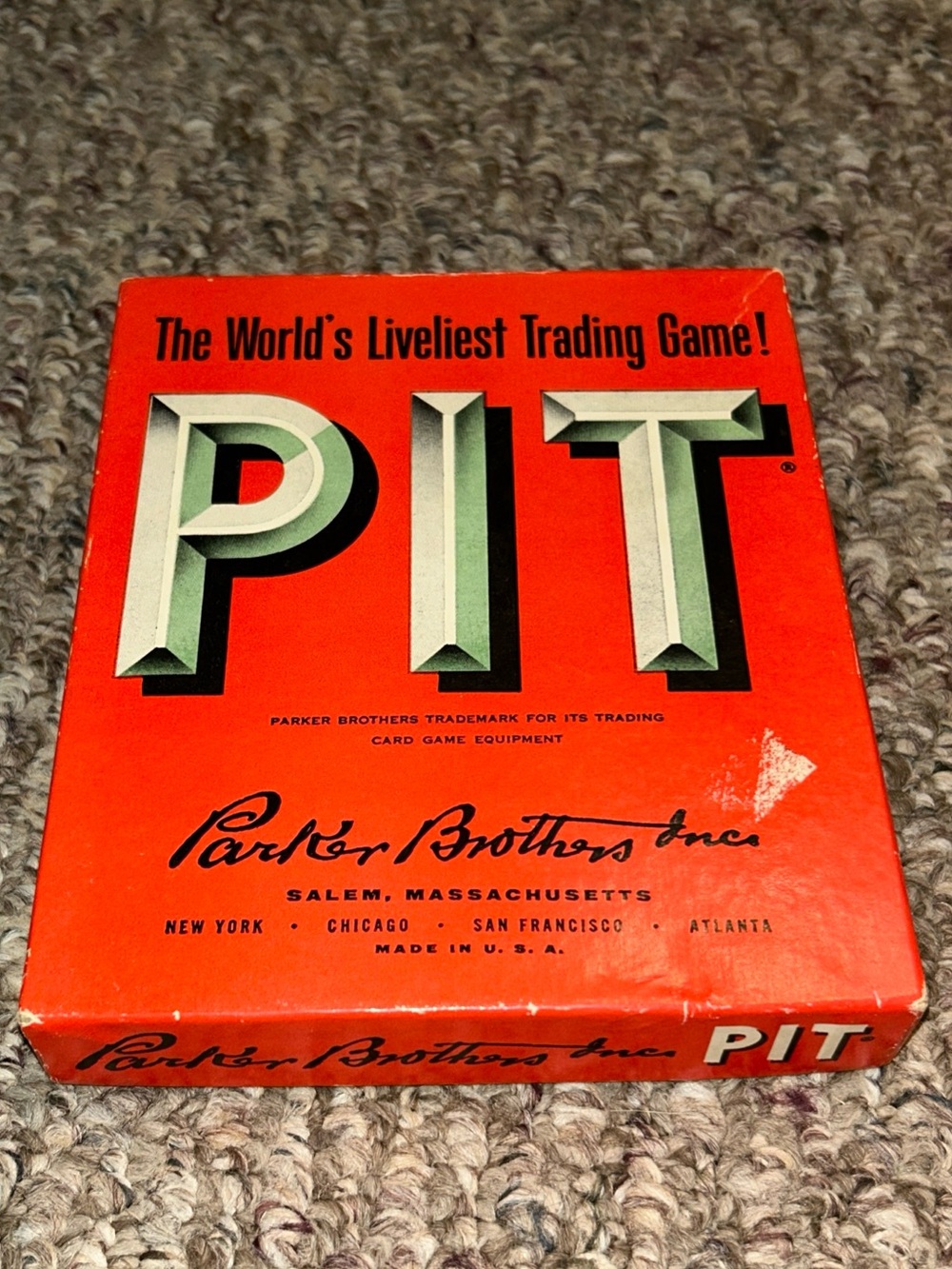 Parker Brothers, Pit Card Game, 1947, *Complete*